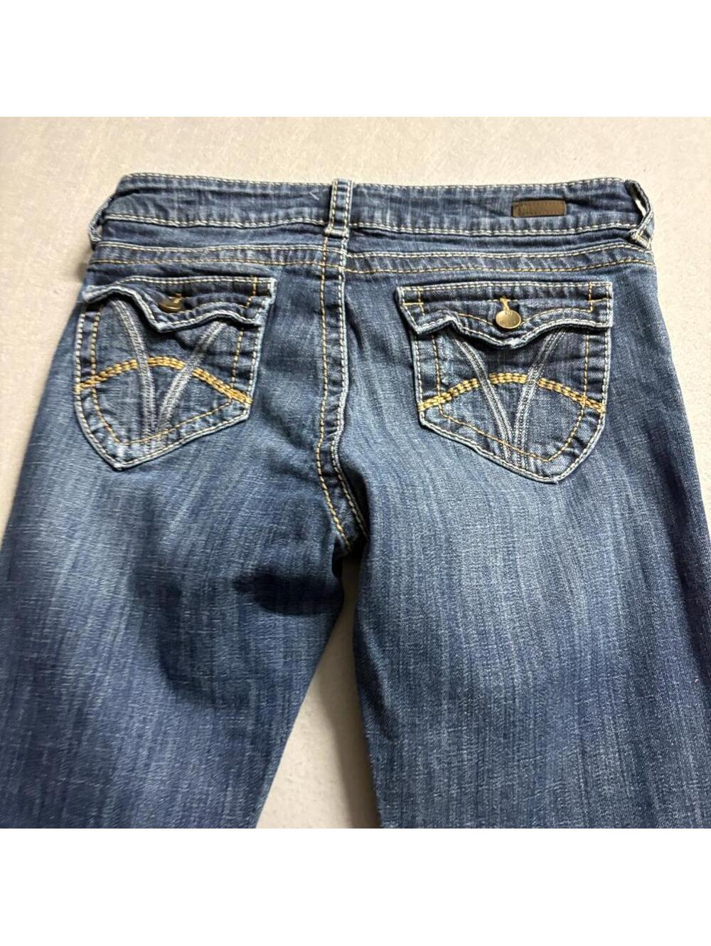 Kut from the Kloth Bootcut Jeans Womens Size 6 Blue Denim Stretch Flap Pocket - Picture 10 of 12